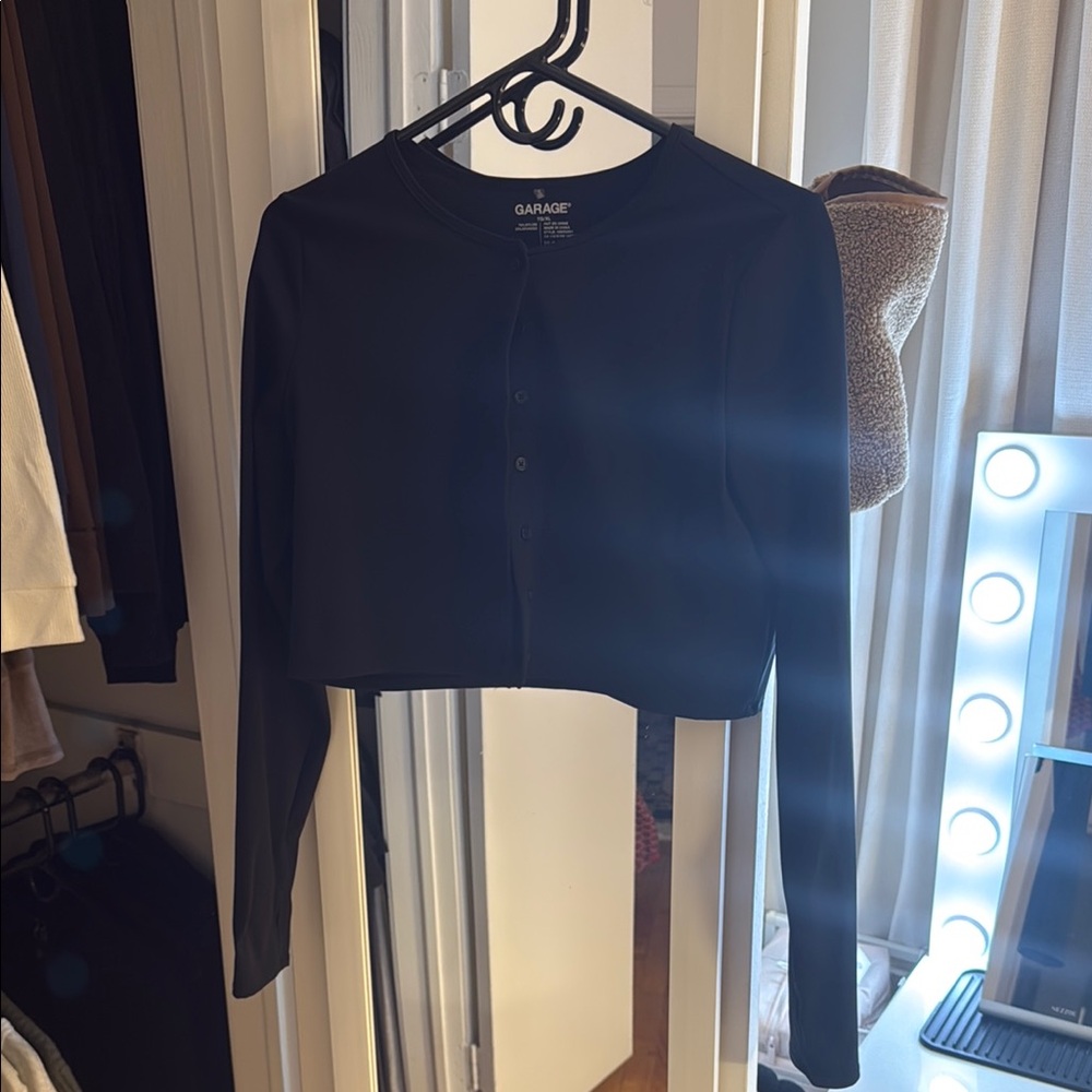 Garage Black Women's Crop Cardigan